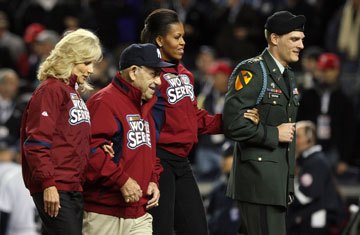 First Lady Michelle Obama and Dr. Jill Biden at World Series | 44-D